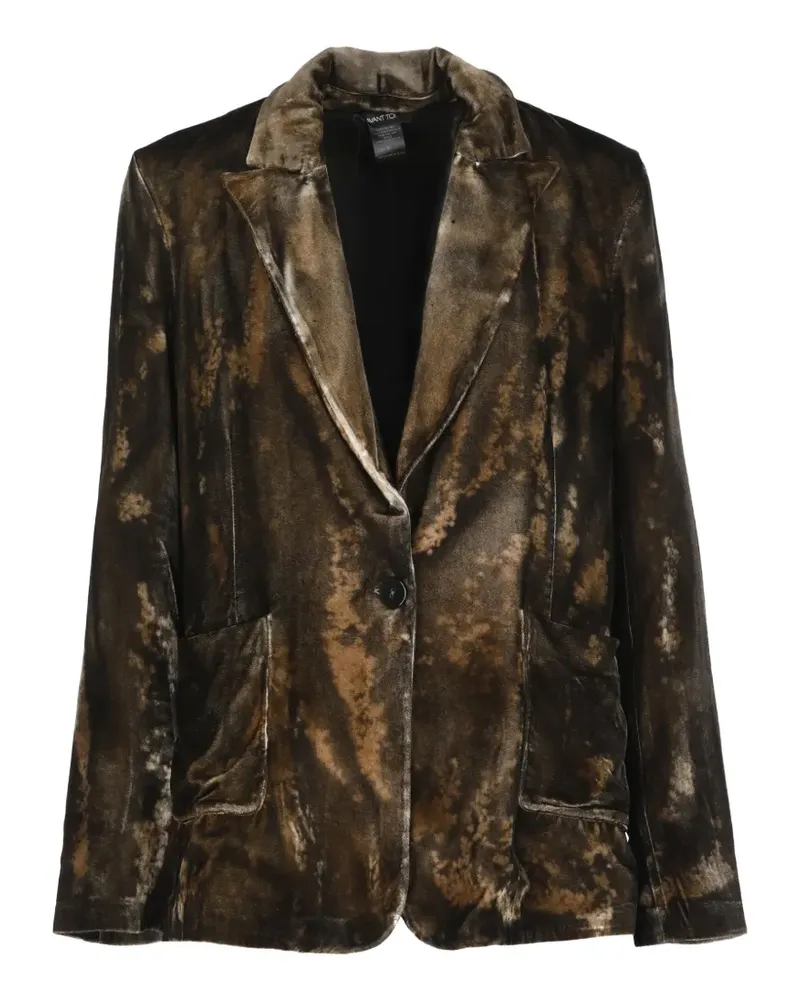 Avant Toi Blazer mit Samt-Effekt - Braun Braun