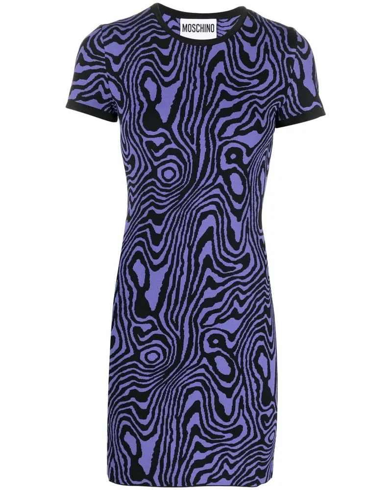 Moschino Gestricktes Minikleid - Violett Violett
