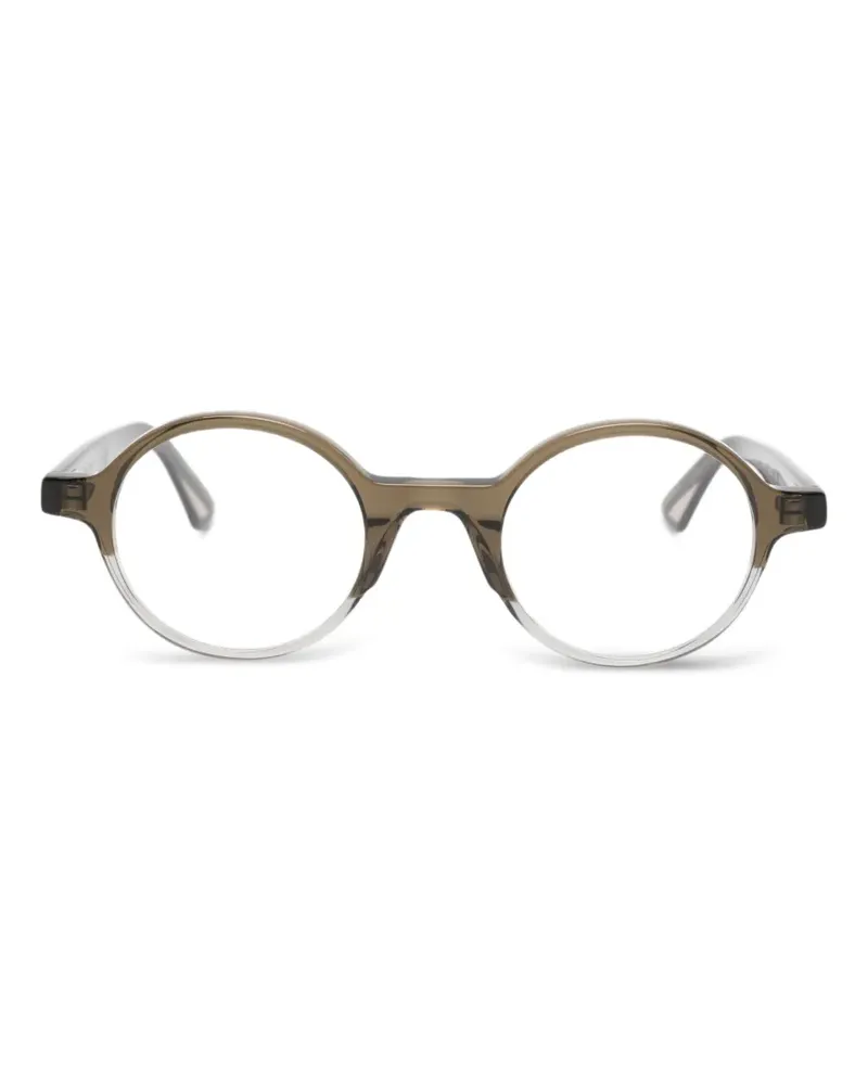 GIGI STUDIOS Auren Brille mit rundem Gestell - Braun Braun
