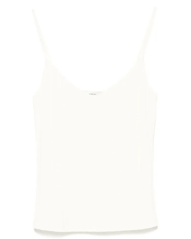 Vince Geripptes Trägershirt - Nude Nude