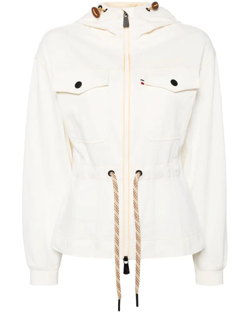 Moncler Kapuzenjacke mit Reißverschluss - Weiß Weiß
