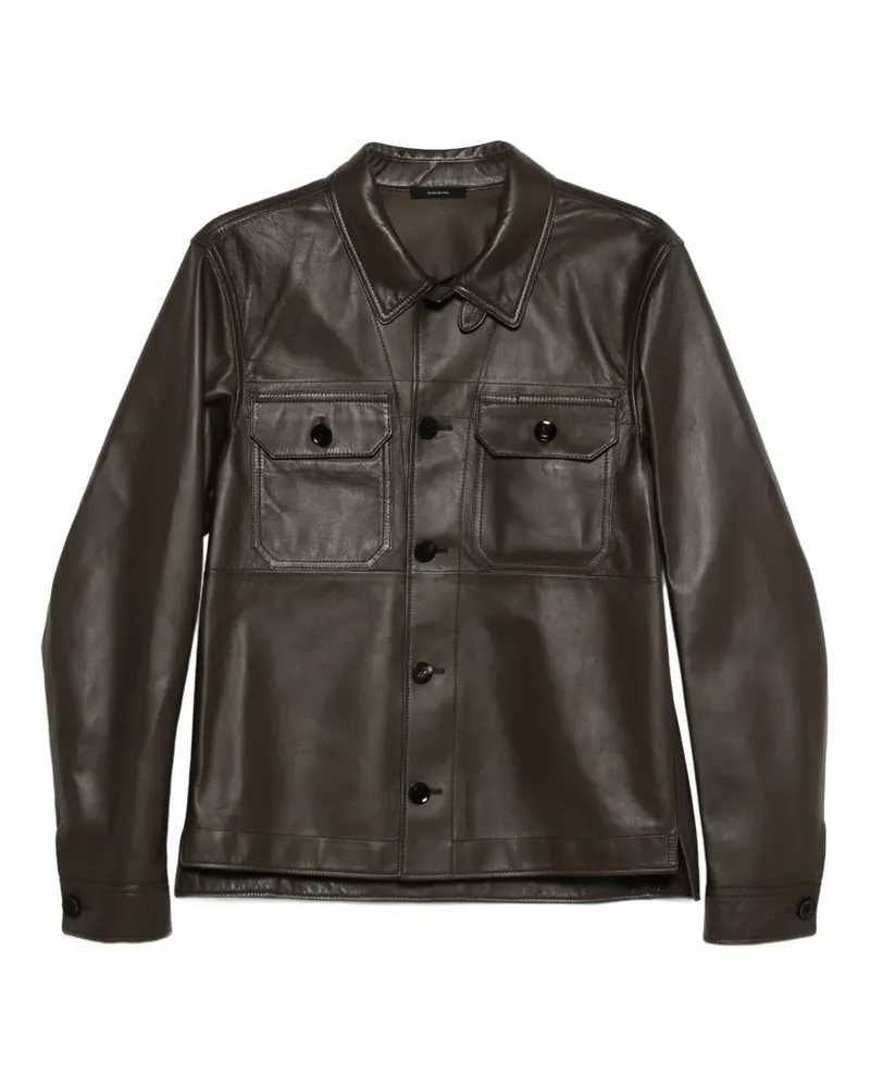 Tom Ford Oversized-Lederjacke - Braun Braun