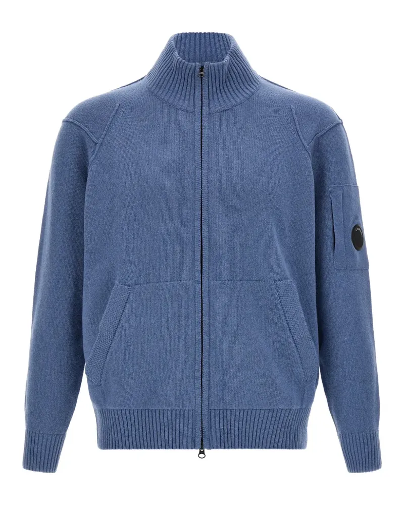 C.P. Company Lens Cardigan mit Reißverschluss - Blau Blau