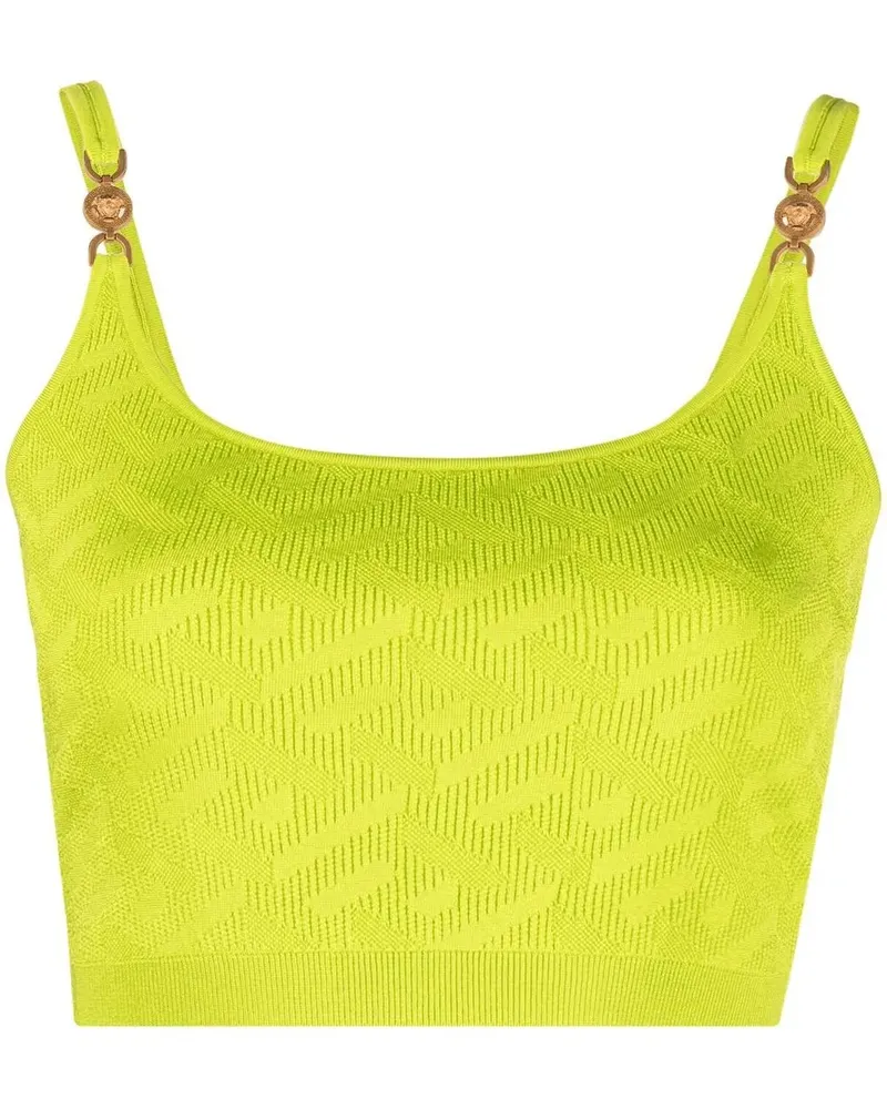 Versace Gestricktes Oberteil mit Medusa - Grün Grün