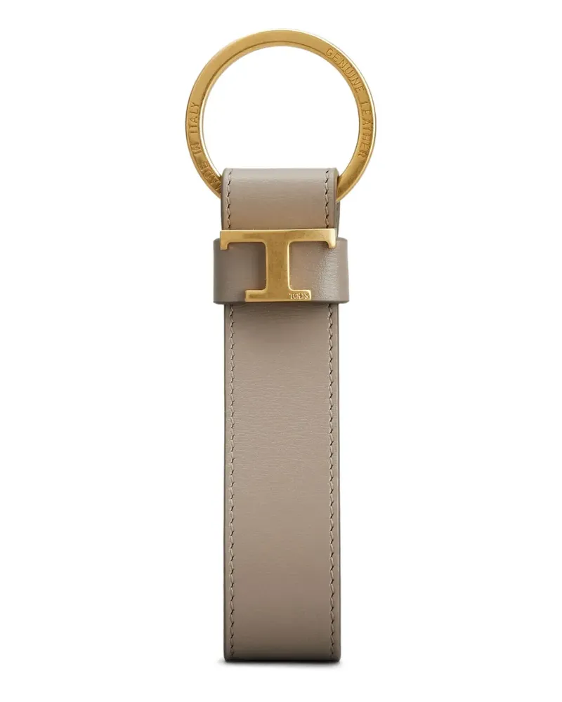 TOD'S Schlüsselanhänger aus Leder - Grau Grau