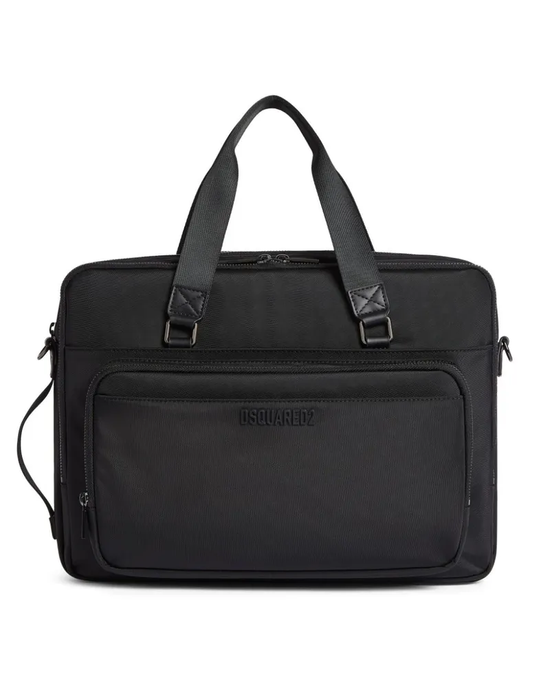 Dsquared2 Laptoptasche mit Logo - Schwarz Schwarz