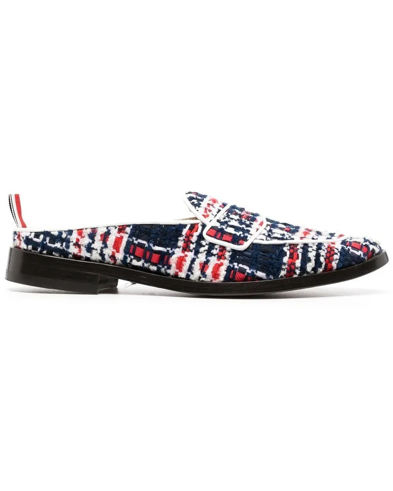 Thom Browne Loafer aus Tweed-Chenille Blau