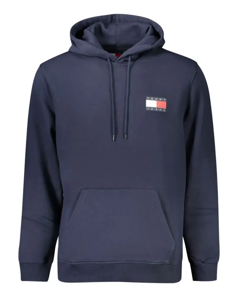 Tommy Hilfiger Hoodie mit Logo-Patch - Blau Blau