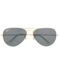 Ray Ban Getönte Pilotenbrille Gold