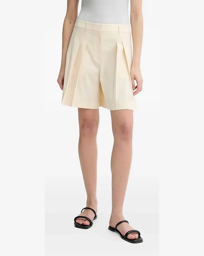 Theory Shorts mit Bundfalten - Nude Nude