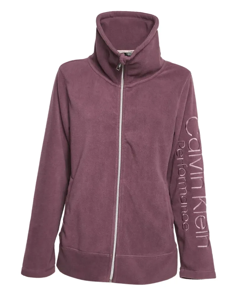 Calvin Klein Fleecejacke mit Stehkragen - Violett Violett