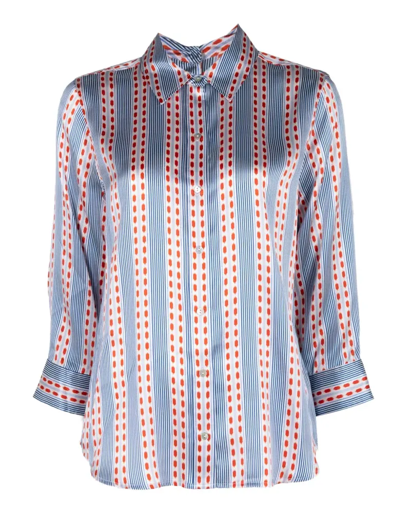 L'Agence Gestreifte Danie Bluse - Blau Blau
