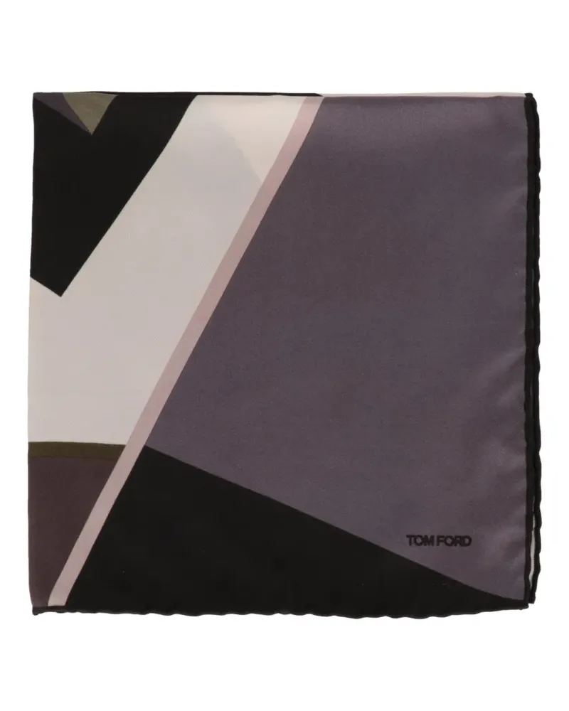 Tom Ford geometric-print pocket square - Violett Violett