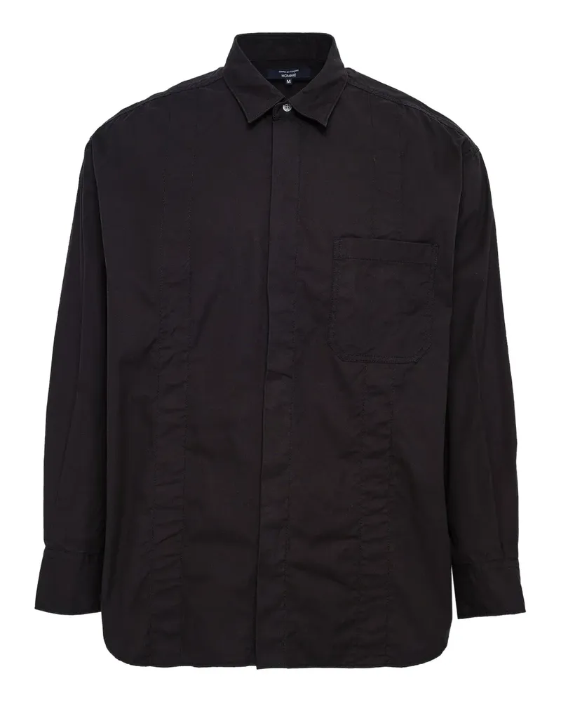 Comme des Garçons garment-washed shirt - Schwarz Schwarz