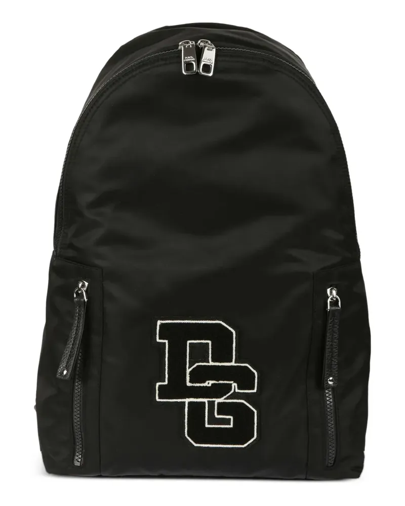 Dolce & Gabbana Rucksack mit Logo-Print - Schwarz Schwarz