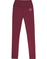 SPORTY & RICH High-Waist-Leggings mit Logo-Print Rot