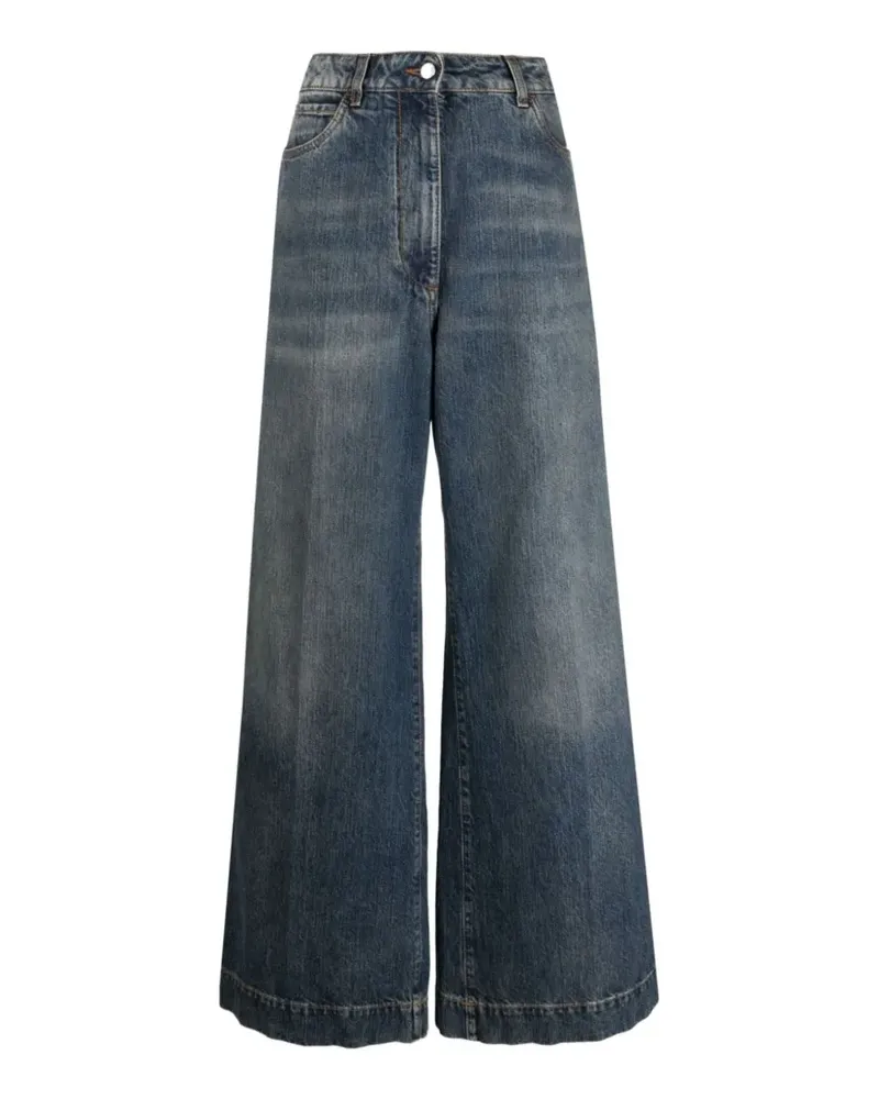 Etro logo-embroidered jeans - Blau Blau