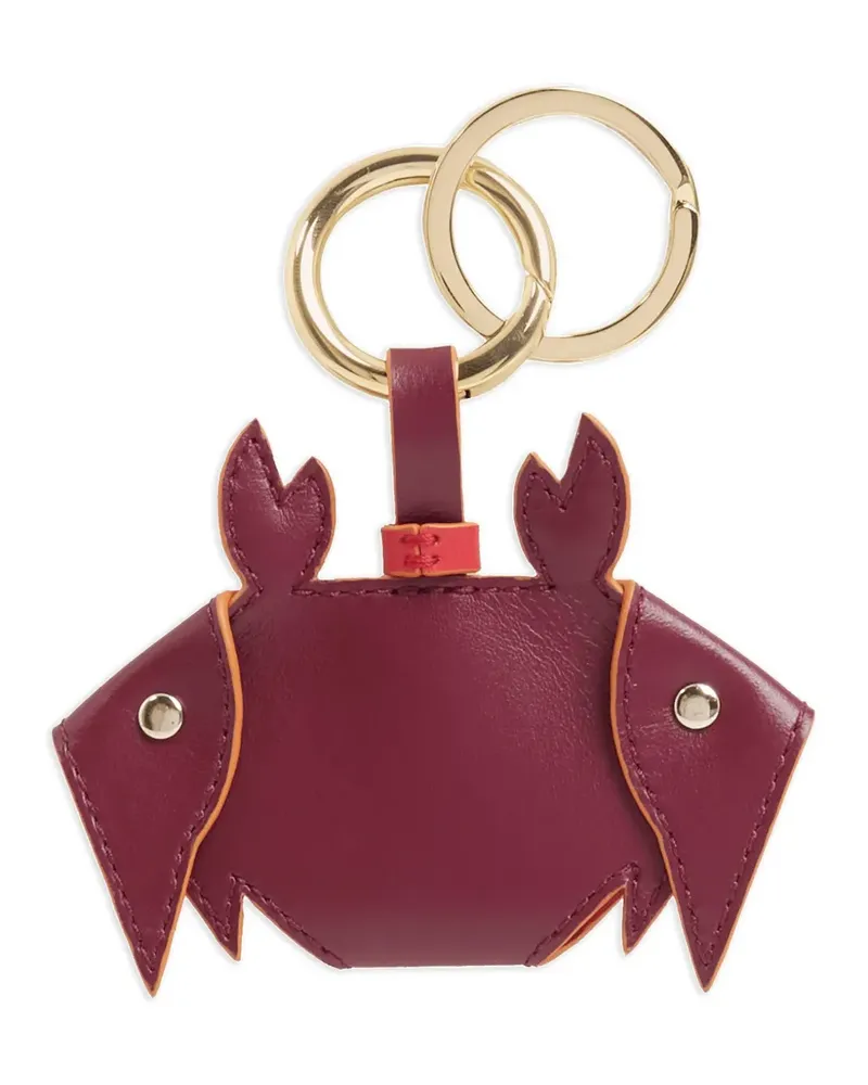Lancel Schlüsselanhänger mit Krebs-Motiv - Rot Rot