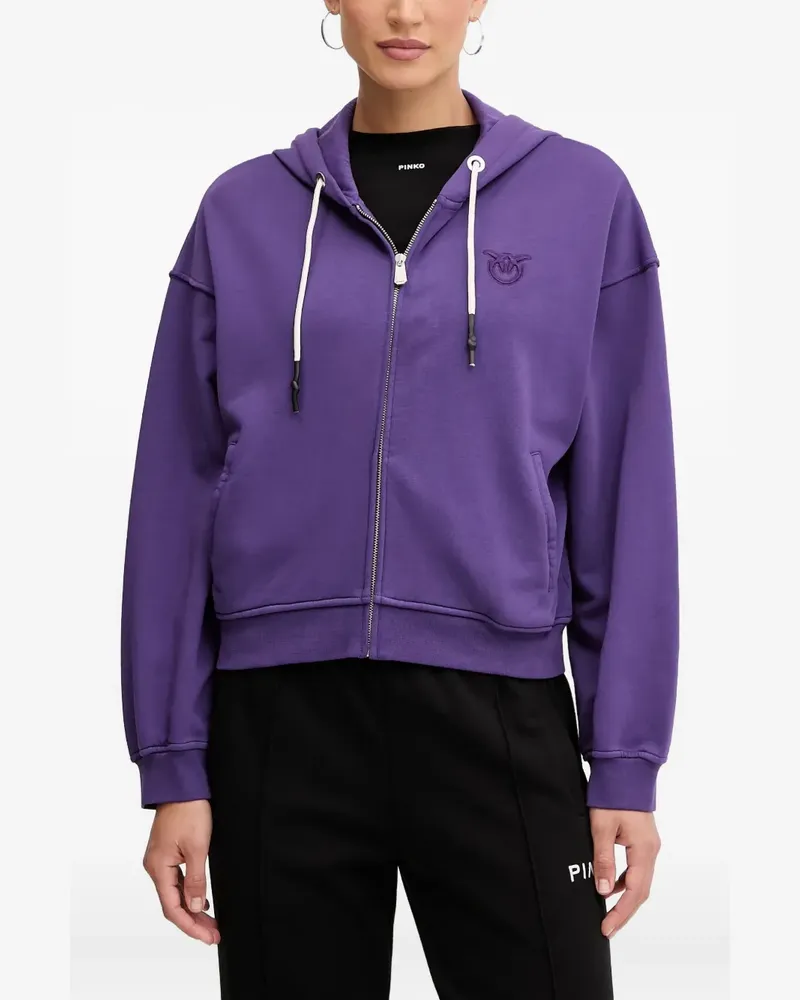 Pinko Kapuzenjacke mit Reißverschluss - Violett Violett