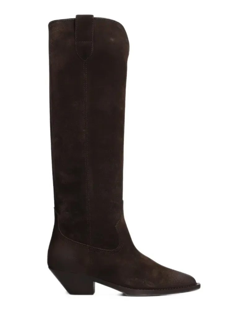 Via Roma 15 Cowboystiefel mit spitzer Kappe - Braun Braun