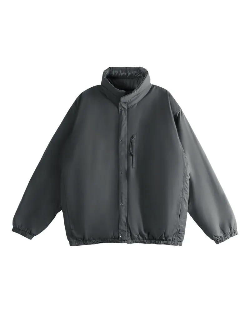 nanamica funnel-neck zip-up jacket - Grau Grau