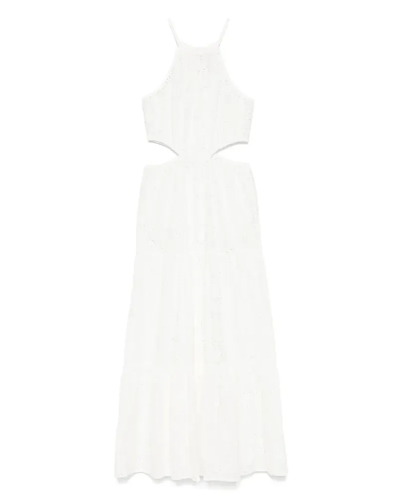 MC2 Saint Barth Kleid mit Gürtel - Weiß Weiß