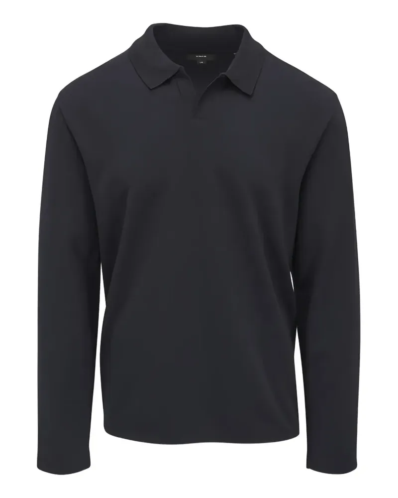 Vince Spring Wovens long-sleeve knitted polo shirt - Blau Blau