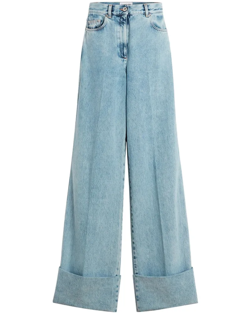 Lanvin Jeans mit weitem Bein - Blau Blau