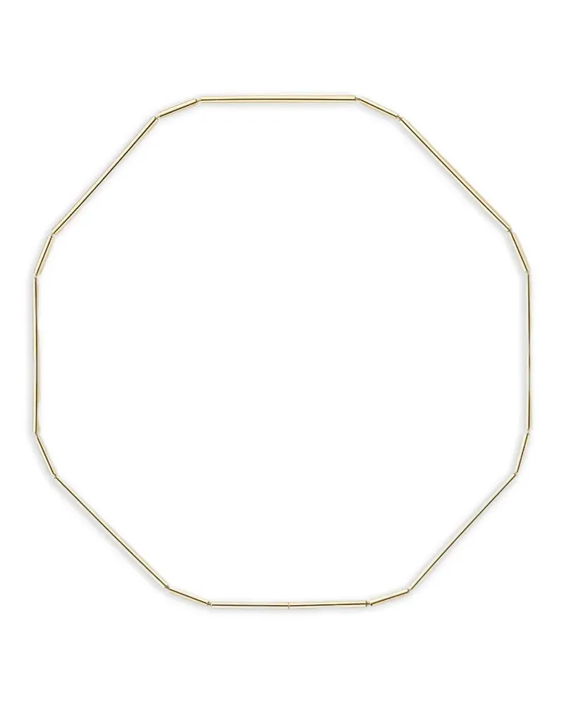 SHIHARA Construction Lines chain-link necklace - Gold Gold