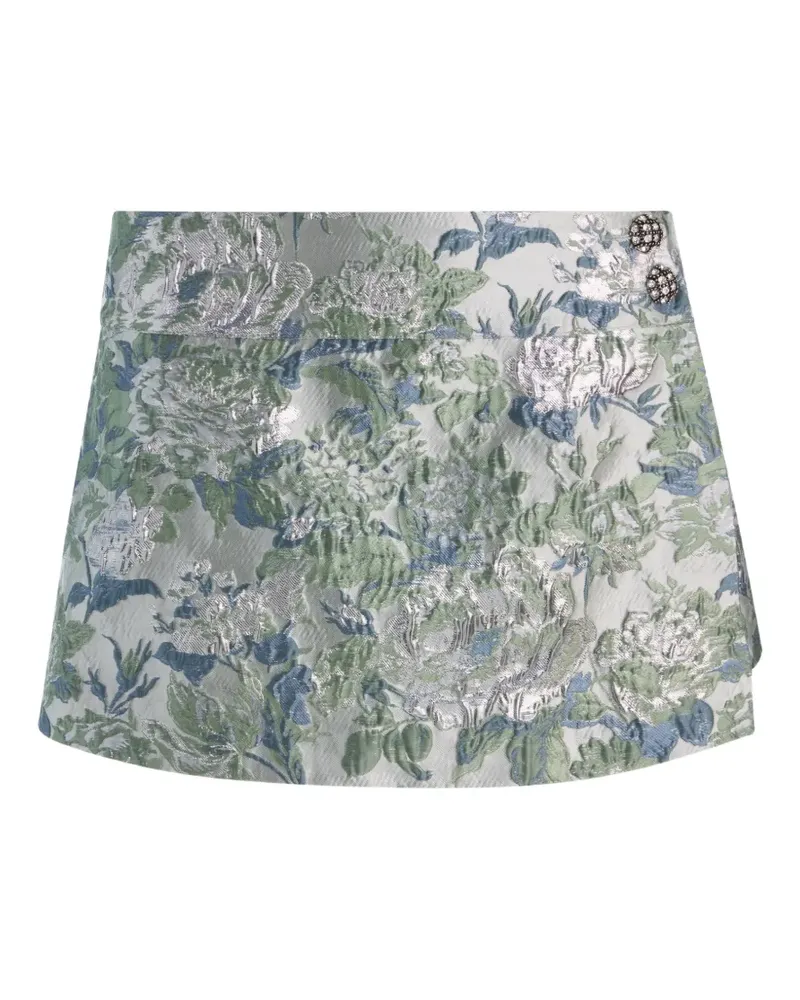 Alice + Olivia floral-jacquard Somers skort - Grün Grün