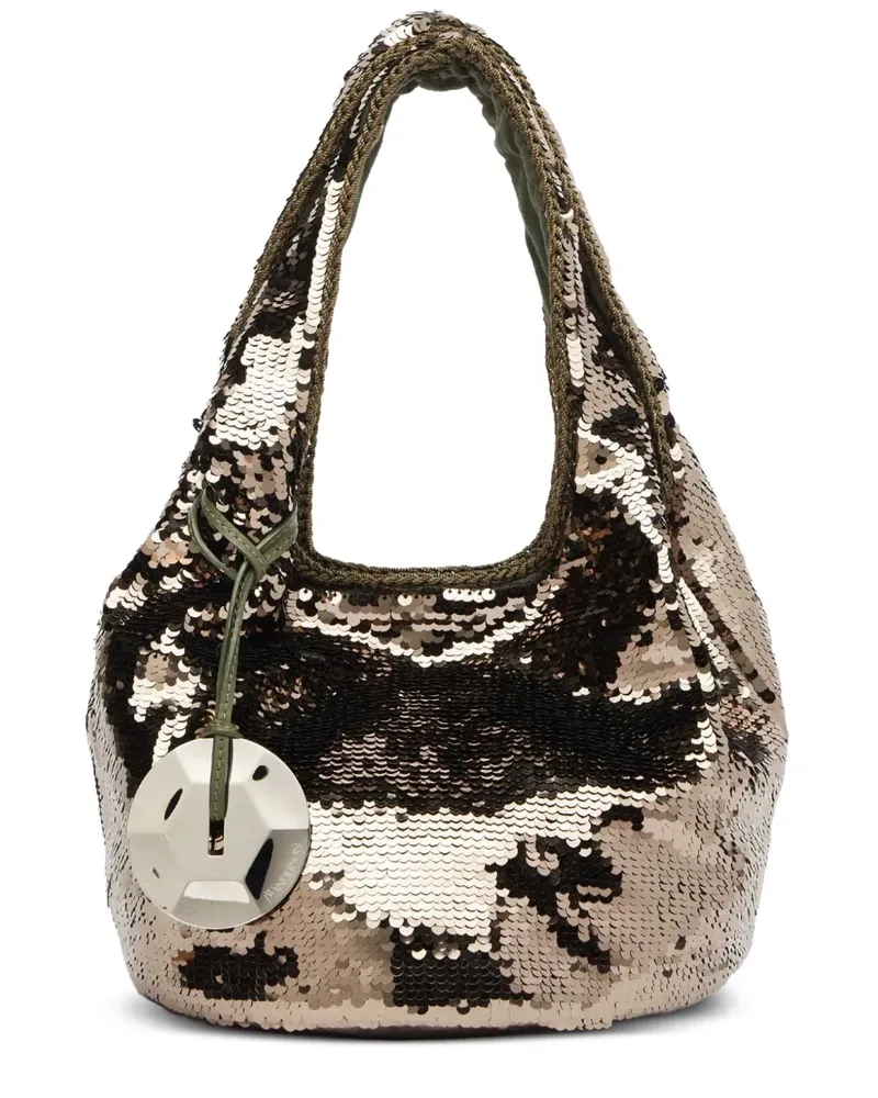 J.W.Anderson Mini Handtasche mit Pailletten - Silber Silber