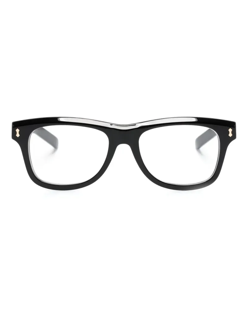 Gucci Brille mit eckigem Gestell - Schwarz Schwarz