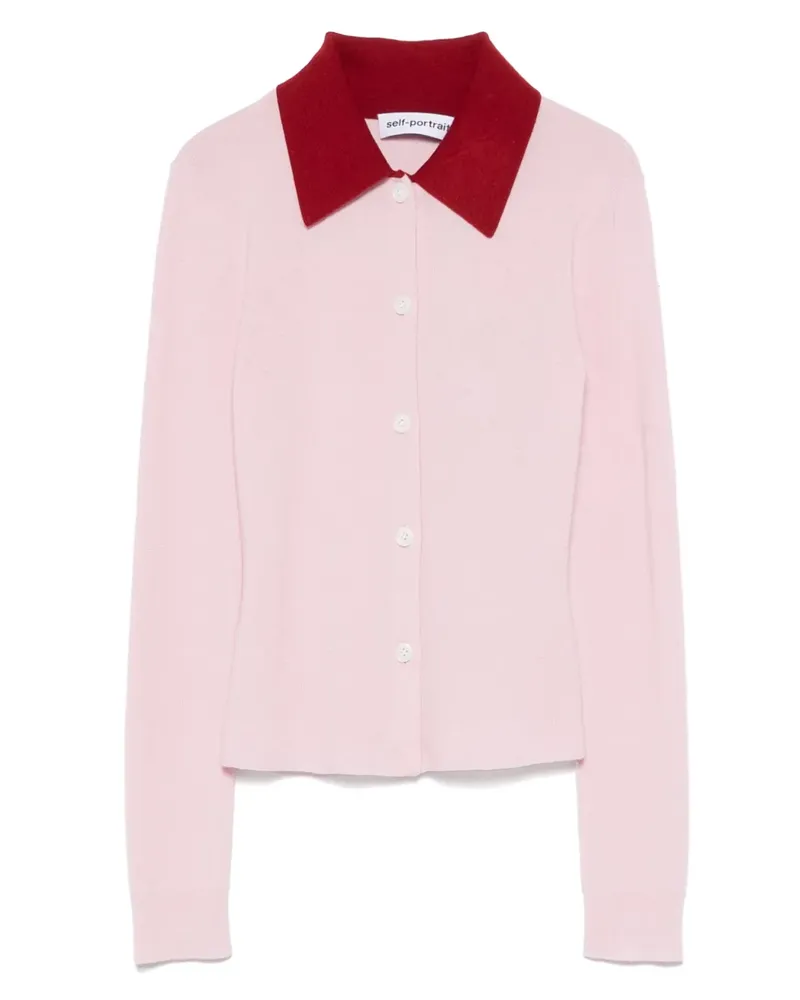 Self-Portrait Klassischer Cardigan - Rosa Rosa