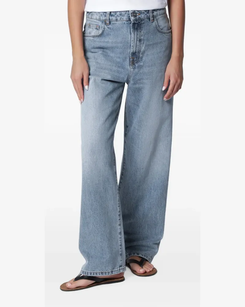 Róhe Bruun Wide-Leg-Jeans - Blau Blau