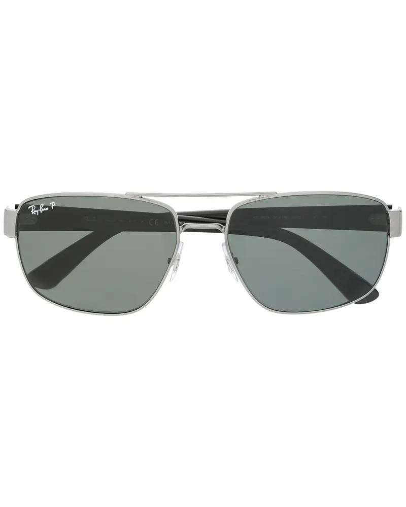 Ray Ban Sonnenbrille mit eckigem Gestell - Schwarz Schwarz