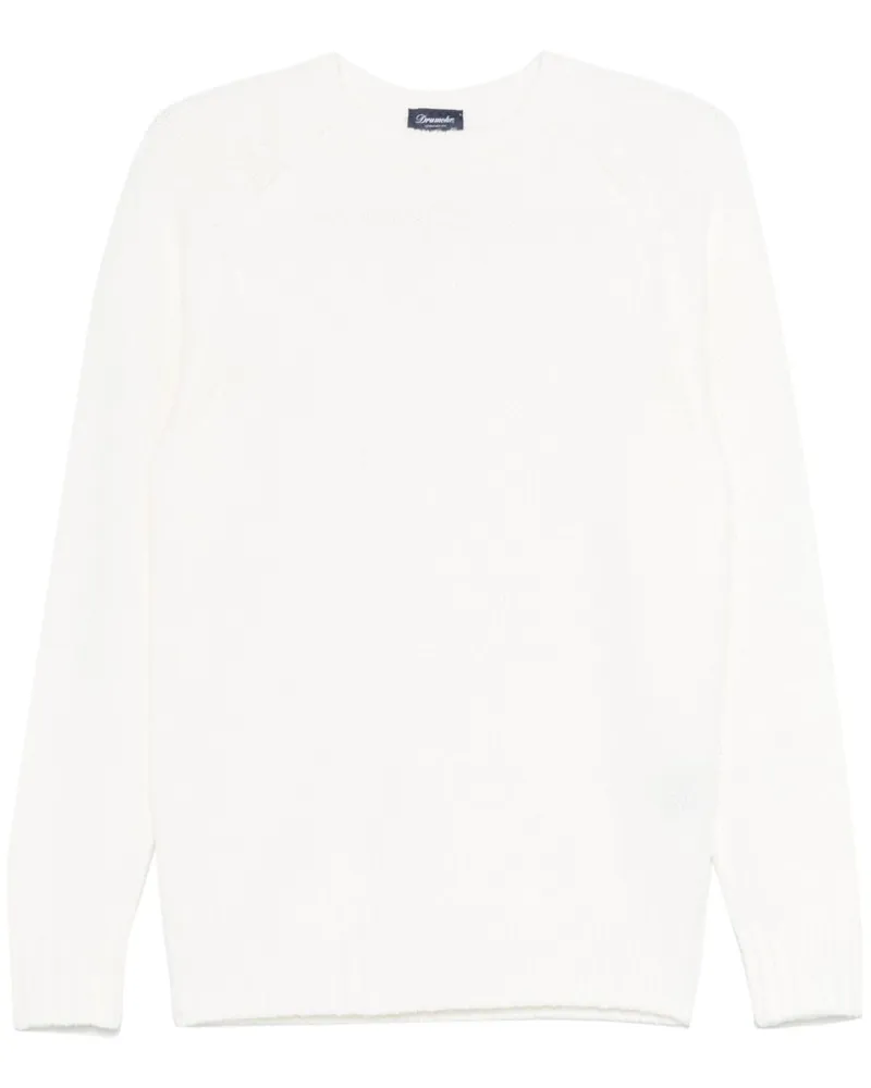 Drumohr Pullover mit Rundhalsausschnitt Weiß