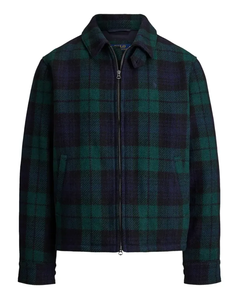 Ralph Lauren Karierte The Langdon Tweed-Jacke - Grün Grün
