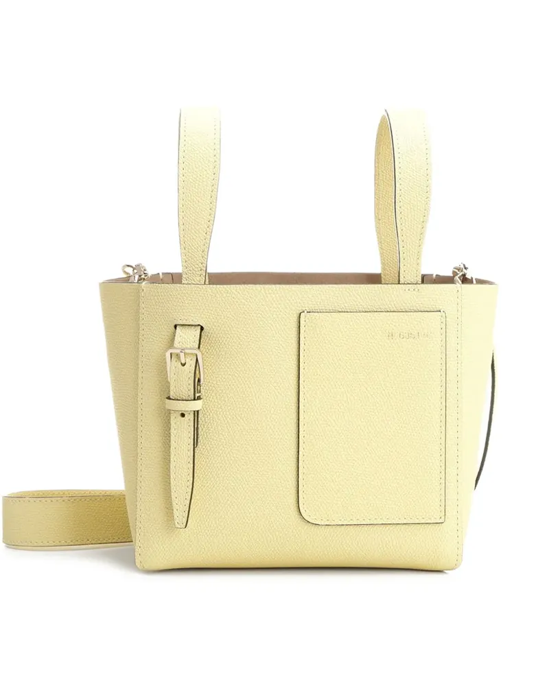 Valextra mini leather bucket bag - Gelb Gelb