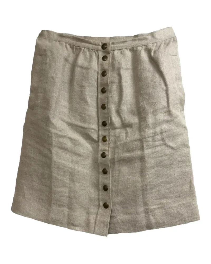 A.P.C. Button-down A-line skirt - Nude Nude