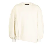 Asymmetrisches Sweatshirt - Gelb