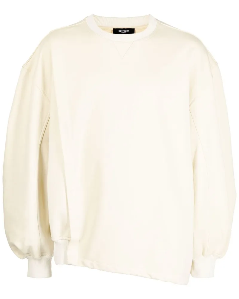 SONGZIO Asymmetrisches Sweatshirt Gelb