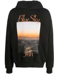 Blue Sky Inn Hoodie mit Sonnenuntergang Schwarz