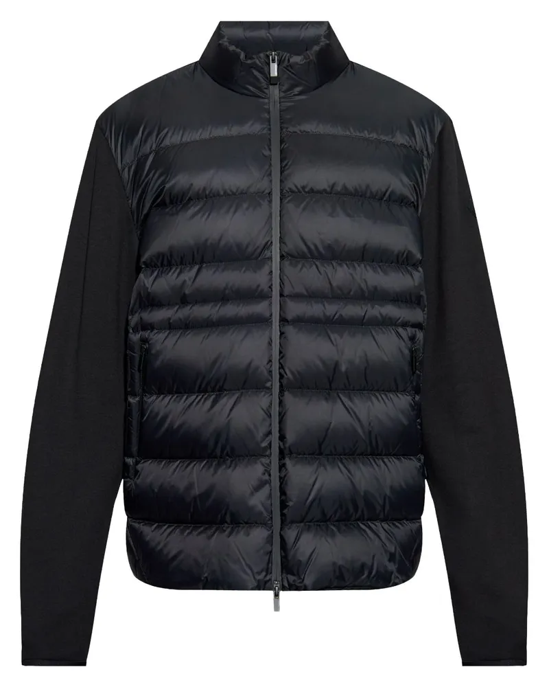 Moncler Gesteppte Jacke - Schwarz Schwarz