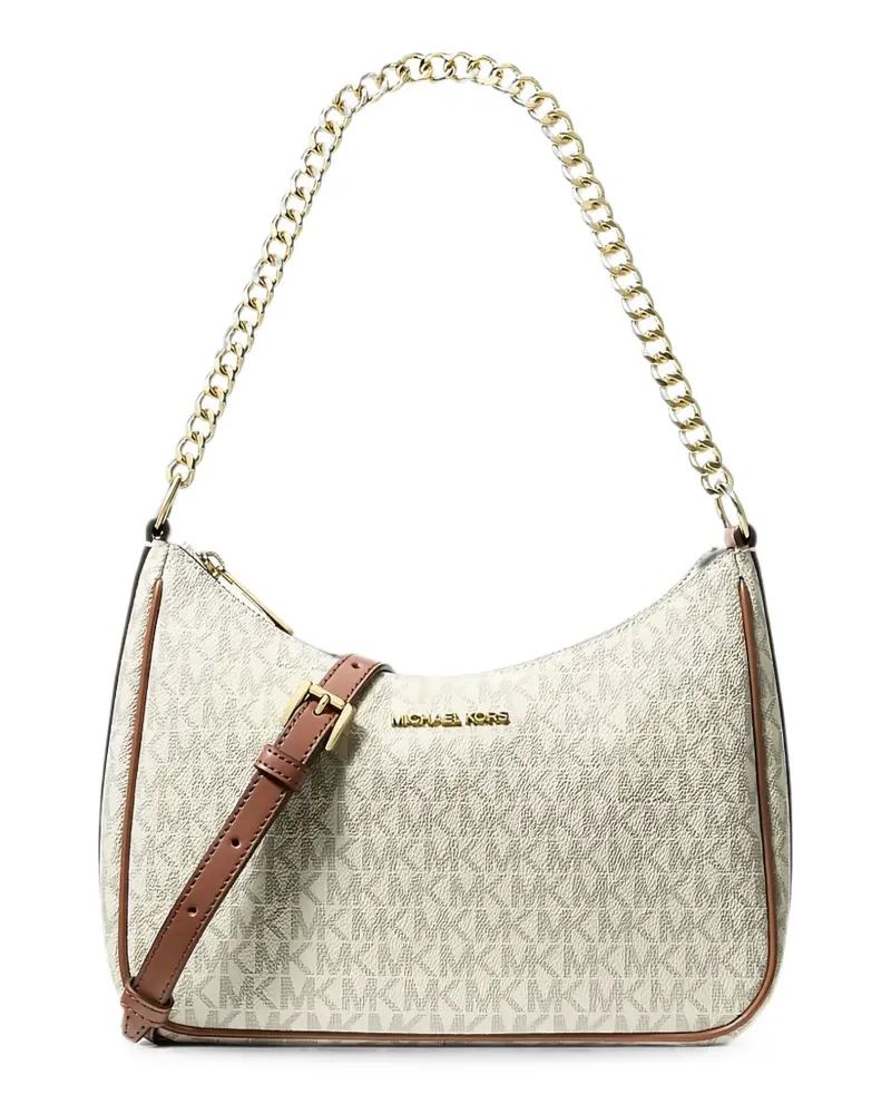 Michael Kors Jet Set travel large Signature logo convertible crossbody bag - Nude Nude