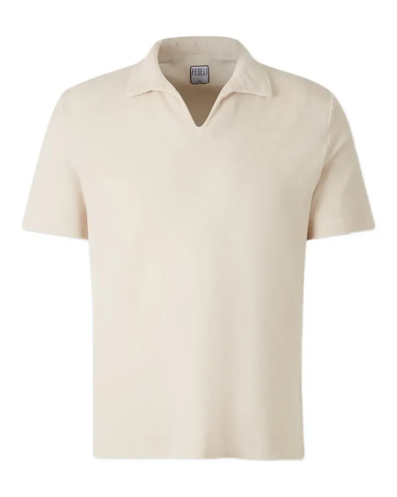 Fedeli V-neck T-shirt - Nude Nude