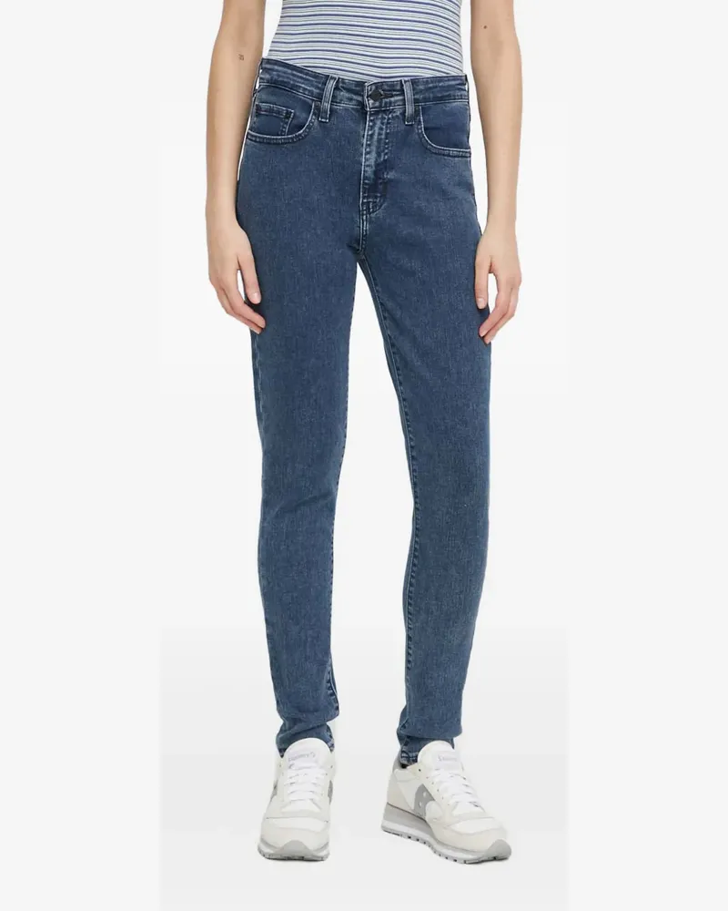 Levi's logo-patch jeans - Blau Blau