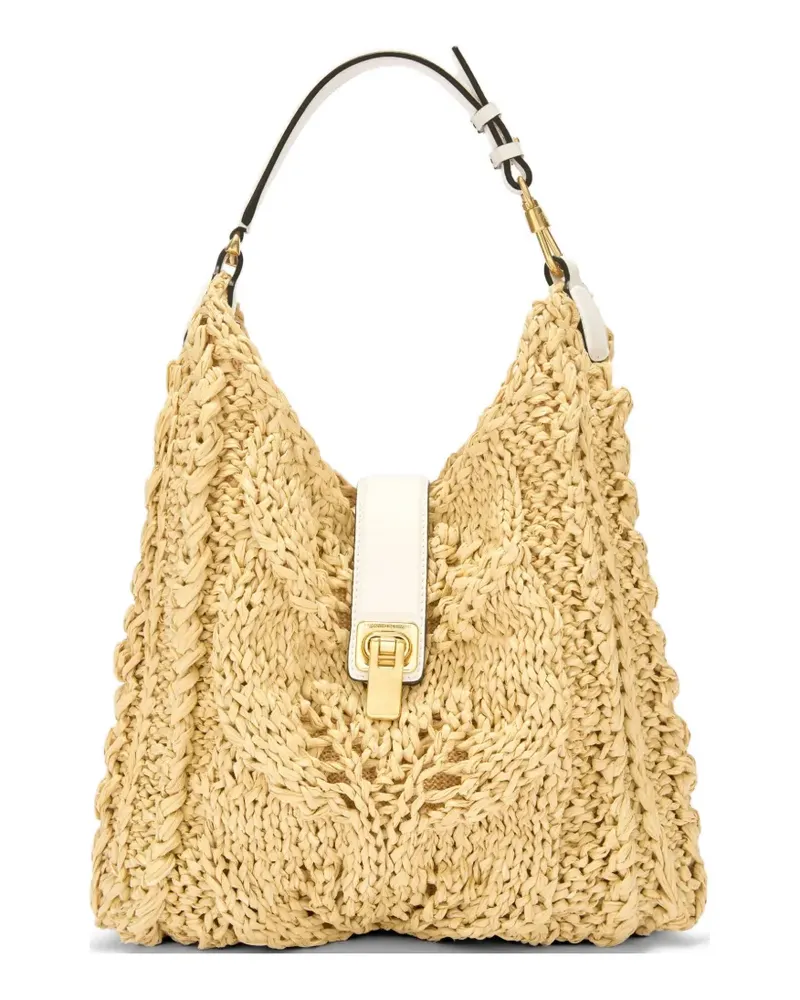 Ermanno Scervino natural raffia shoulder bag - Gelb Gelb