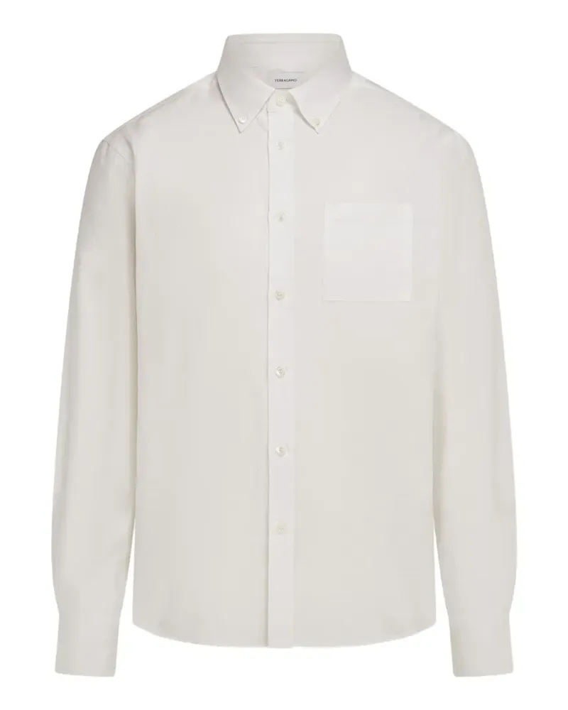 Ferragamo Hemd mit Monogramm - Weiß Weiß