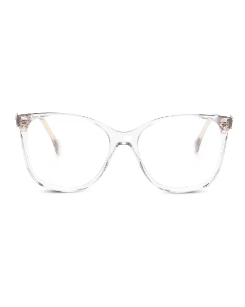 Carolina Herrera New York Eckige Brille mit Butterfly-Gestell - Grau Grau