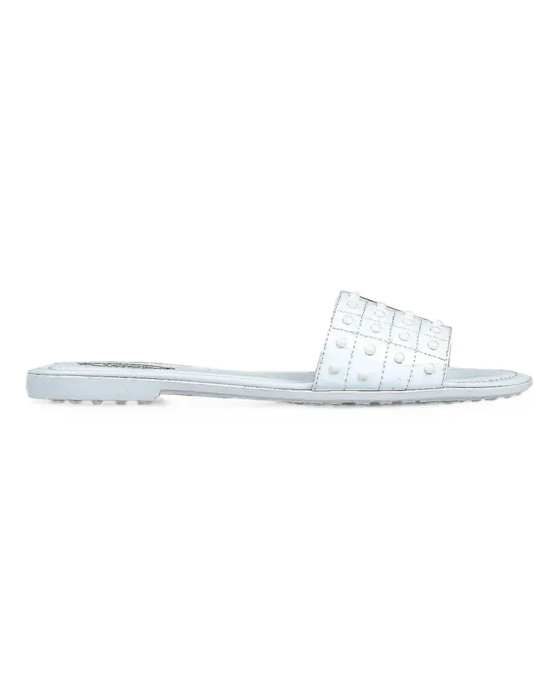 TOD'S Gomma Studded leather sandals - Weiß Weiß